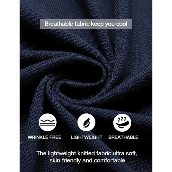 ❤️Men's Blue Button Down Shirt Vintage Short Sleeve Shirts Casual Beach Tops - Picture 4 of 6